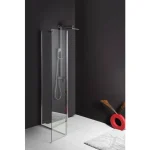 Szuper ajánlat SAPHO Walk-In POLYSAN MODULAR Fix zuhanyfal, L típusú, ajtós változat, 2/1-es modul, 1000mm (MS3A-100)