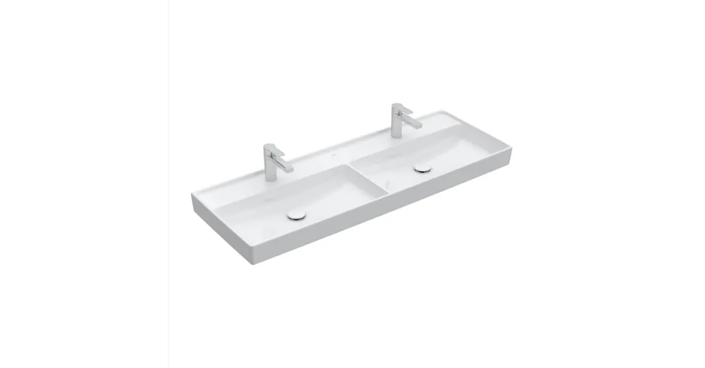 Azonnal elérhető Villeroy & Boch Collaro Beépíthető duplamosdó Fehér Alpin felülettel 4A34D101