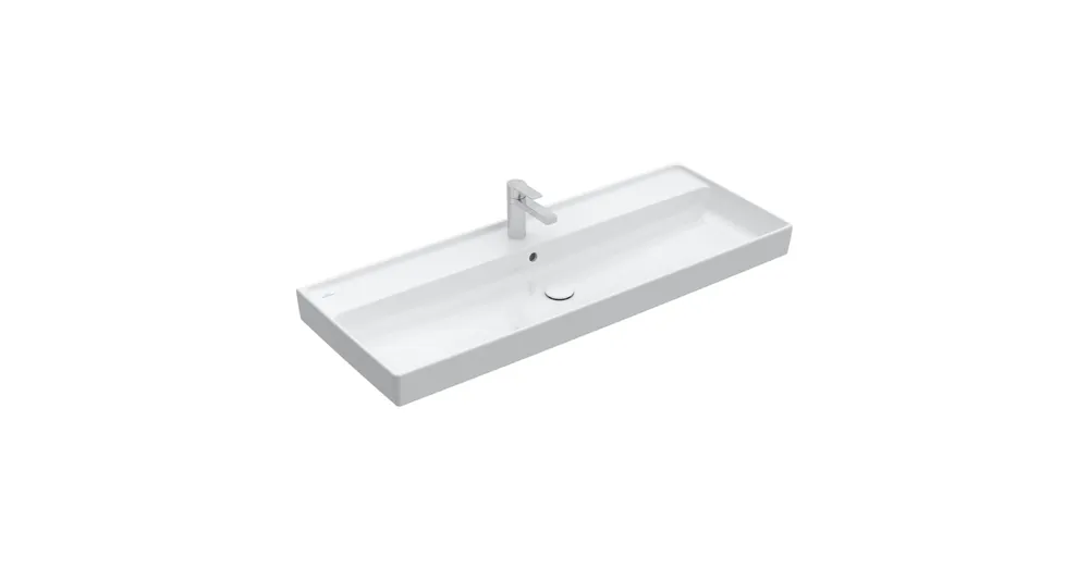 Végkiárusítás Villeroy & Boch Collaro Beépíthető mosdó Fehér Alpin CeramicPlus felülettel 4A33C5R1