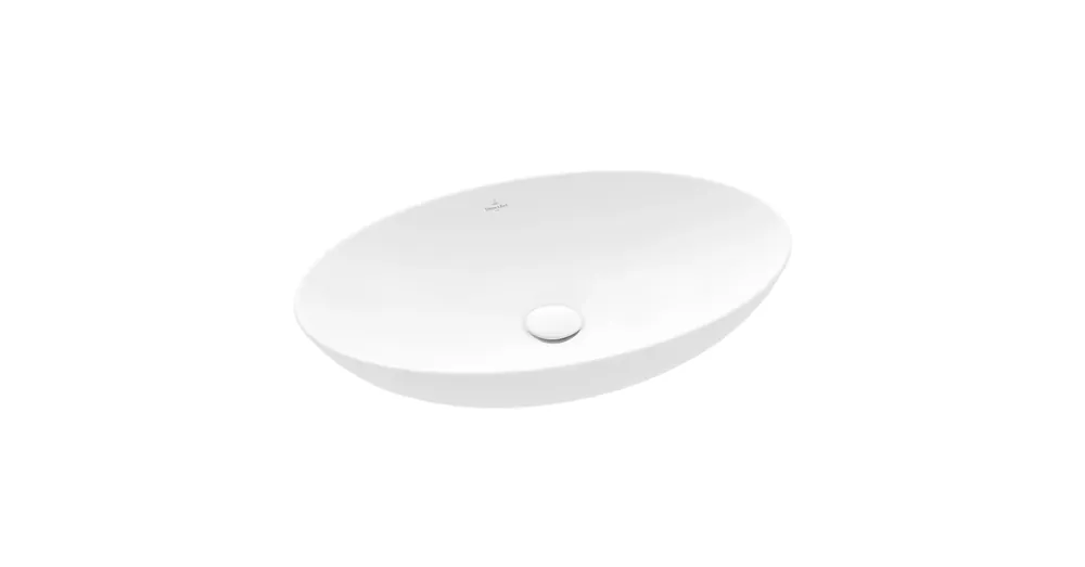 Végkiárusítás Villeroy & Boch Loop & Friends Ráültethető mosdó Stone White CeramicPlus felülettel 4A4801RW