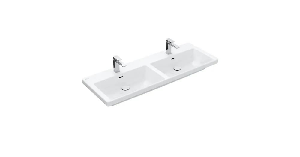 Villeroy & Boch Subway 3.0 Beépíthető duplamosdó Stone White CeramicPlus felülettel 4A71D5RW Kihagyhatatlan ajánlat
