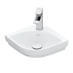 Gyors szállítás Villeroy & Boch Subway 3.0 Sarokkézmosó Stone White CeramicPlus felülettel 437146RW