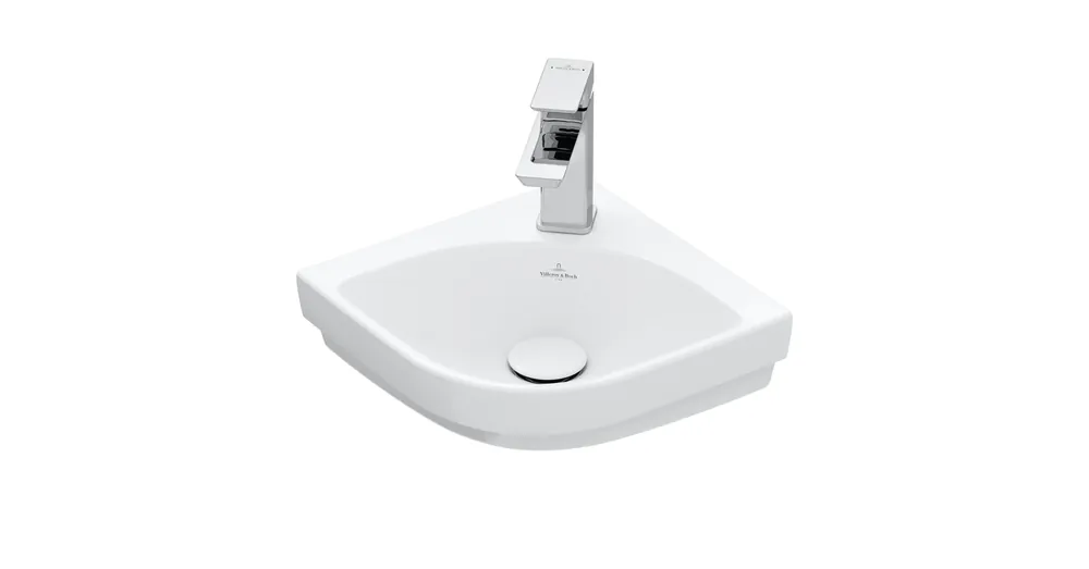 Gyors szállítás Villeroy & Boch Subway 3.0 Sarokkézmosó Stone White CeramicPlus felülettel 437146RW