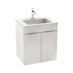Utolsó esély JIKA CUBE alsószekrény 55x43 cm-es mosdóval, 2 ajtóval, fehér H4536111763001