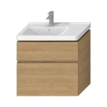 Bestseller JIKA Cubito Pure alsószekrény 75 cm-es mosdóhoz, bal oldali medencéhez tölgy H40J4254045191