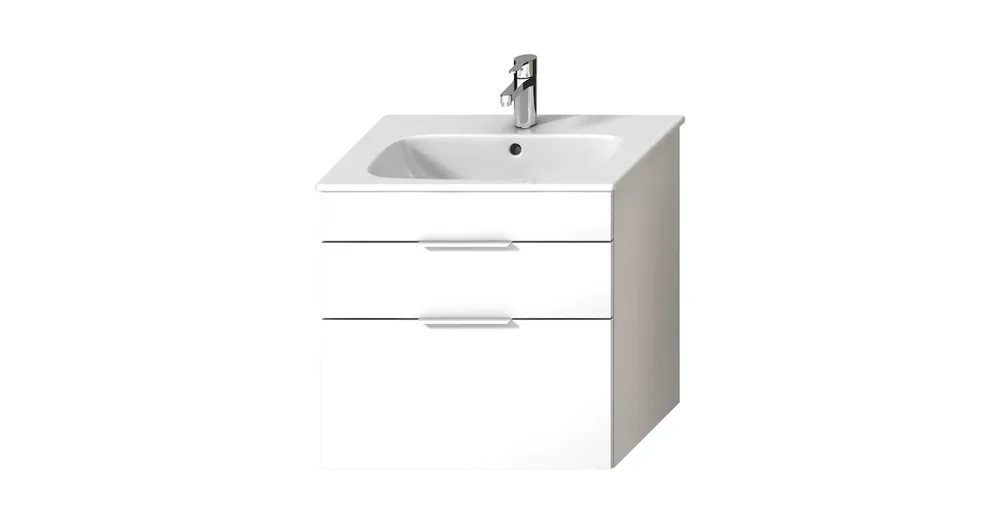 Biztonságos vásárlás JIKA Deep by JIKA 65 cm szekrény mosdóval, fehér H41J6144023001