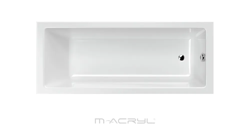 M-Acryl Sandra 170x75 cm egyenes kád kádlábbal 12472 Vedd meg most