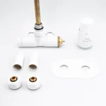 Exkluzív ajánlat AREZZO design Spearpex radiátor szelep fehér, jobb AR-SPEARPEX-W-R