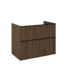 AREZZO design MONTEREY 80 cm-es alsószekrény 2 fiókkal Lincoln dió színben, szifokivágás nélkül AR-168691 Legkelendőbb
