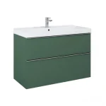 AREZZO design MONTEREY 80 cm-es alsószekrény 2 fiókkal Matt Zöld színben, szifonkivágással AR-168561 Olcsó