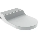 Biztonságos fizetés Geberit AquaClean Tuma Comfort WC kerámiára szerelhető berendezés, Szálcsiszolt rozsdamentes acél 146.273.FW.1