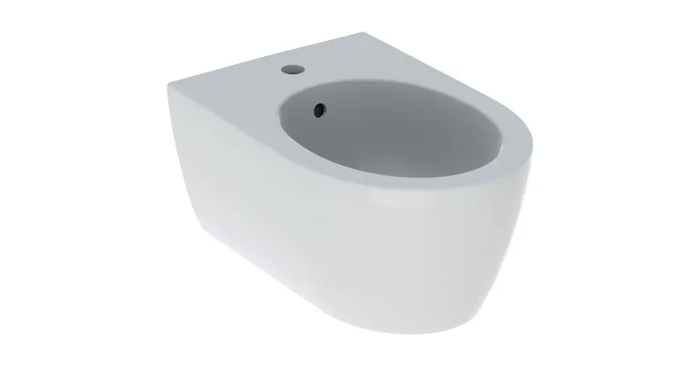 Geberit iCon fali bidé, zárt forma, 53cm, látható túlfolyóval, matt fehér (501.898.JT.1) Szuper ajánlat
