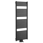 Utolsó esély SAPHO AQUALINE TONDI fürdőszobai radiátor, középső bekötéssel, 450x1330 mm, matt fekete (DT476T)