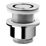 Újdonság SAPHO OMP TEA Mosdó lefolyó túlfolyó nélkül, nem zárható, magasság 30-45mm, réz/króm (147.545.5)