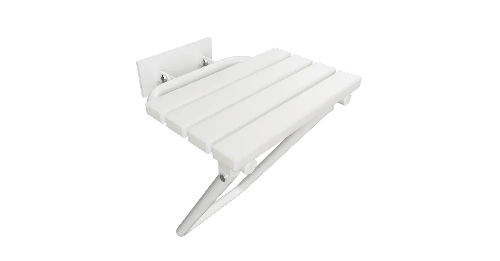 SAPHO BEMETA HELP Lehajtható zuhany ülőke támasztékkal, takaróval, 462x120x450mm, fehér (301207183) Végkiárusítás