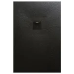 AREZZO design SOLIDSoft zuhanytálca 120x100 cm, FEKETE, színazonos lefolyóval AR-100120B Vásárlói kedvenc