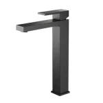 AREZZO design CUBEFIELD magasított mosdócsaptelep, fekete AR-4402B Olcsó