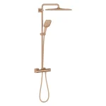 Kihagyhatatlan ajánlat Grohe Rainshower SmartActive 310 Cube Termosztátos zuhanyrendszer falra szerelésre 26837DL0