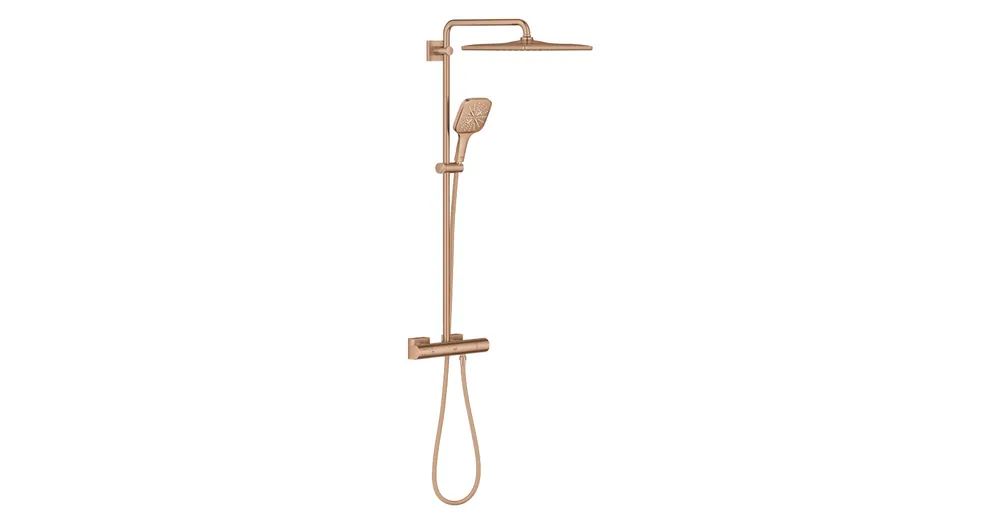 Kihagyhatatlan ajánlat Grohe Rainshower SmartActive 310 Cube Termosztátos zuhanyrendszer falra szerelésre 26837DL0