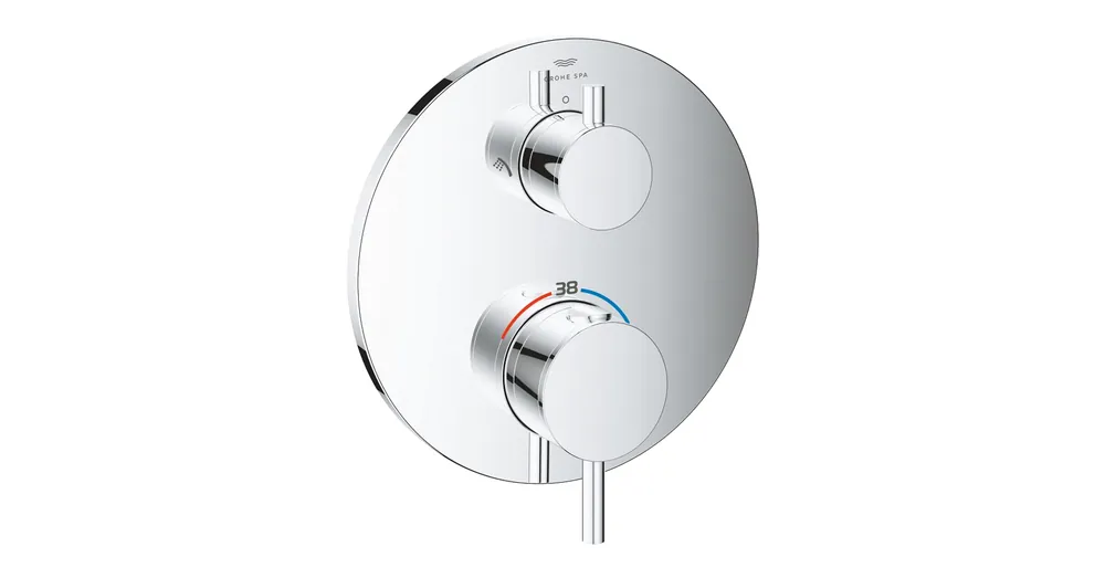 Expressz szállítás Grohe Atrio Termosztátos zuhany keverő 2 kimenethez, beépített elzáró/váltó szeleppel 24358000