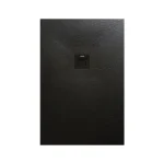 Biztonságos fizetés AREZZO design SOLIDSoft zuhanytálca 206x100 cm, FEKETE, színazonos lefolyóval (2 doboz) AR-100206B