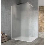 Vásárlói kedvenc Sapho VARIO WHITE Fix zuhanyfal, fali profillal, merőleges merevítő nélkül, matt üveg, 1300mm (GX1413GX1015)