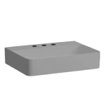 Vedd meg most LAUFEN VAL Mosdó, három csaplyukkal, túlfolyónyílás nélkül, Graphite matt H8102847581581