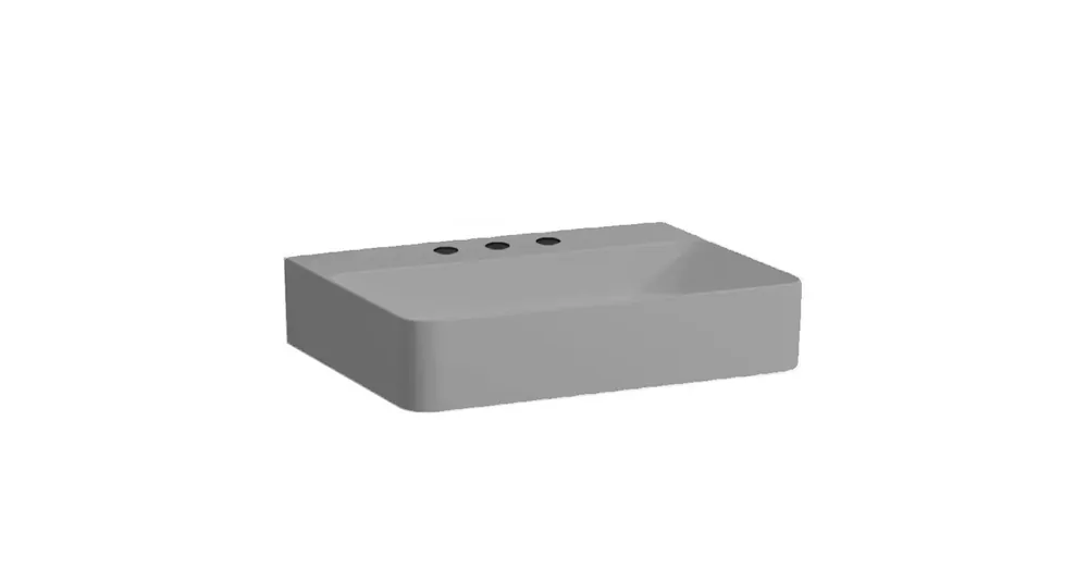 Vedd meg most LAUFEN VAL Mosdó, három csaplyukkal, túlfolyónyílás nélkül, Graphite matt H8102847581581