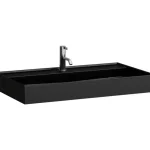 Akció LAUFEN Kartell LAUFEN Mosdó, túlfolyónyílás nélkül, egy csaplyukkal, Fekete matt H8103377161111