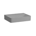 Újdonság LAUFEN VAL Mosdó, túlfolyónyílás nélkül, csaplyuk nélkül, Graphite matt H8102847581121