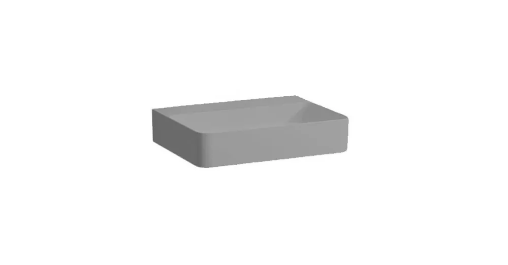 Újdonság LAUFEN VAL Mosdó, túlfolyónyílás nélkül, csaplyuk nélkül, Graphite matt H8102847581121