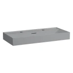 Akciós ár LAUFEN Kartell LAUFEN Mosdótál, alsó felülete csiszolt, két csaplyuk, Graphite matt H8163377581071