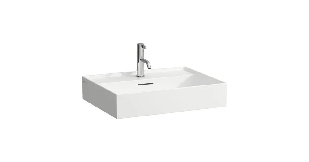 Kiárusítás LAUFEN Kartell LAUFEN Mosdó, egy csaplyuk, középen, Fehér LCC Active bevonattal H810333A001041