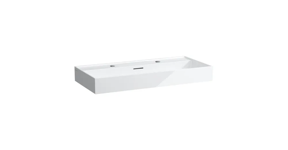 LAUFEN Kartell LAUFEN Mosdó, két csaplyuk, Fehér LCC bevonattal H8103374001071 Olcsóbb