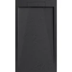 AREZZO design STONE pala hatású öntött márvány zuhanytálca, 120x90 cm-es, fekete AR-DYT129LB Újdonság