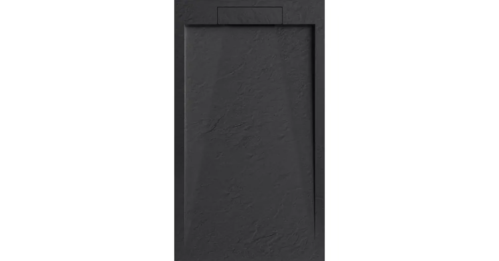 AREZZO design STONE pala hatású öntött márvány zuhanytálca, 120x90 cm-es, fekete AR-DYT129LB Újdonság