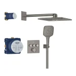 Grohe Grohtherm SmartControl Rejtett zuhanyrendszer Rainshower SmartActive 310 Cube fejzuhannyal 34864AL0 Kiárusítás