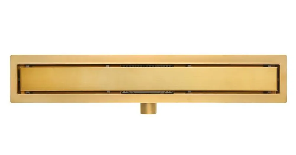 Alacsony ár AREZZO design 2in1 800 mm-es rozsdamentes acél folyóka, szálcsiszolt arany AR-800DBG