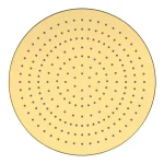 Vedd meg online LAUFEN SHOWER ACCESSORIES Kör alakú fejzuhany Ø 300 mm, PVD fényes arany H3679810012321