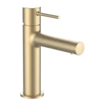 Szuper ajánlat LAUFEN Twinplus slim Mosdó csaptelep, 110 mm kiállású fix kifolyóval, húzórudas lefolyószelep nélkül, PVD halvány arany matt HF505402462000