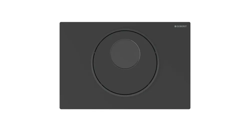 Olcsóbb Geberit Sigma10 érintésmentes működtetőlap 2 öblítéshez, easy-to-clean, matt fekete/fekete 115.856.16.6