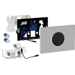 Geberit Sigma10 érintésmentes működtetőlap, elektronikus működtetéssel, elemes, 2 mennyiséges öblítés, szálcsiszolt 115.909.SN.6 Gyors szállítás