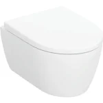 Biztonságos fizetés Geberit iCon mélyöblítésű fali WC készlet WC-ülőkével, rövidített kivitel, Rimfree, matt fehér 502.381.JT.1