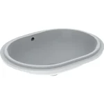 Geberit VariForm alulról beépíthető elliptikus mosdó 61 cm, túlfolyóval 500.757.01.2 Akció
