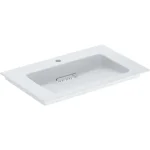 Geberit ONE mosdó hátsó lefolyóval 75x48 cm túlfolyó nélkül, KeraTect, fényes fehér 505.004.00.1 Rendeld meg most
