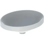 Geberit VariForm 50 cm beépíthető mosdó, ovális, túlfolyó nélkül 500.710.01.2 Prémium