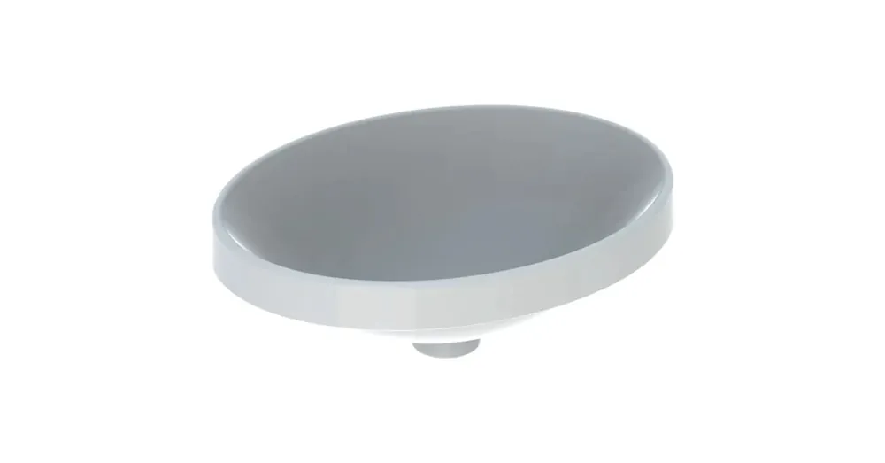 Geberit VariForm 50 cm beépíthető mosdó, ovális, túlfolyó nélkül 500.710.01.2 Prémium