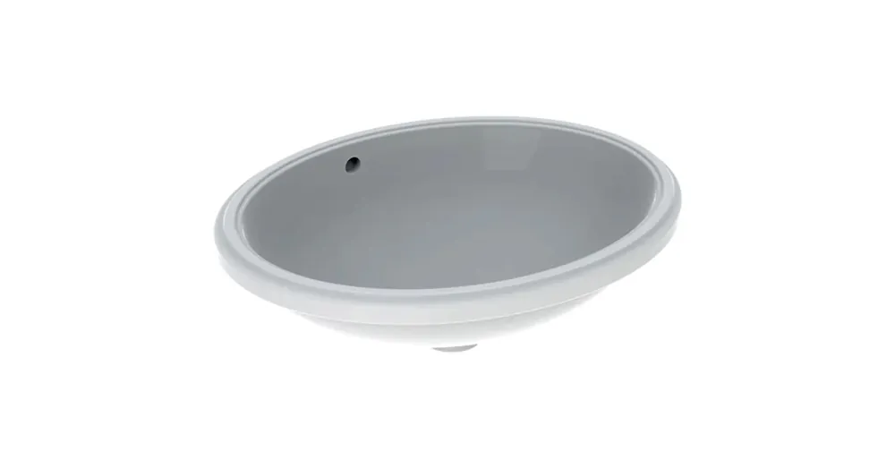 Geberit VariForm alulról beépíthető ovális mosdó 56 cm, túlfolyóval 500.752.01.2 Biztonságos fizetés
