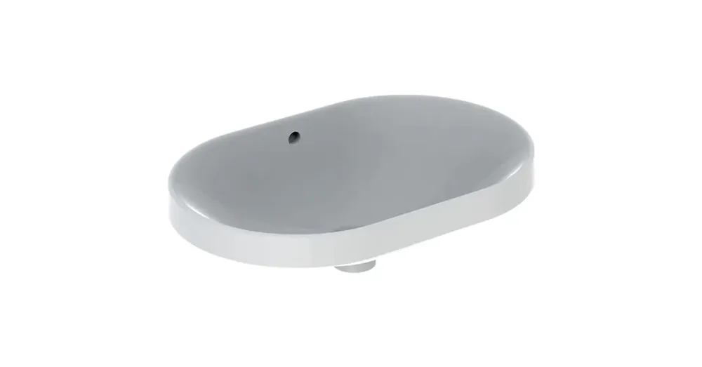 Geberit VariForm beépíthető mosdó 60 cm, ellipszis alak, túlfolyóval 500.729.01.2 Korlátozott ajánlat