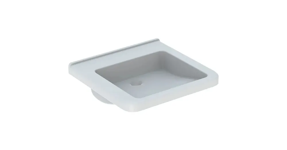 Geberit Selnova Comfort Square akadálymentes mosdó 55 cm, túlfolyó és csapfurat nélkül 500.787.01.7 Biztonságos fizetés